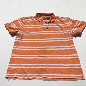 Orange & White Chaps Polo Shirt